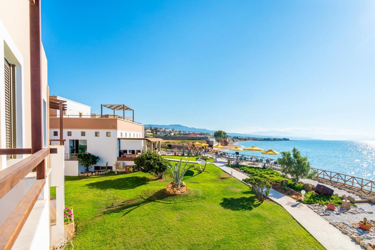 Alkionis Beach Hotel Apartments Sfáka Eksteriør bilde