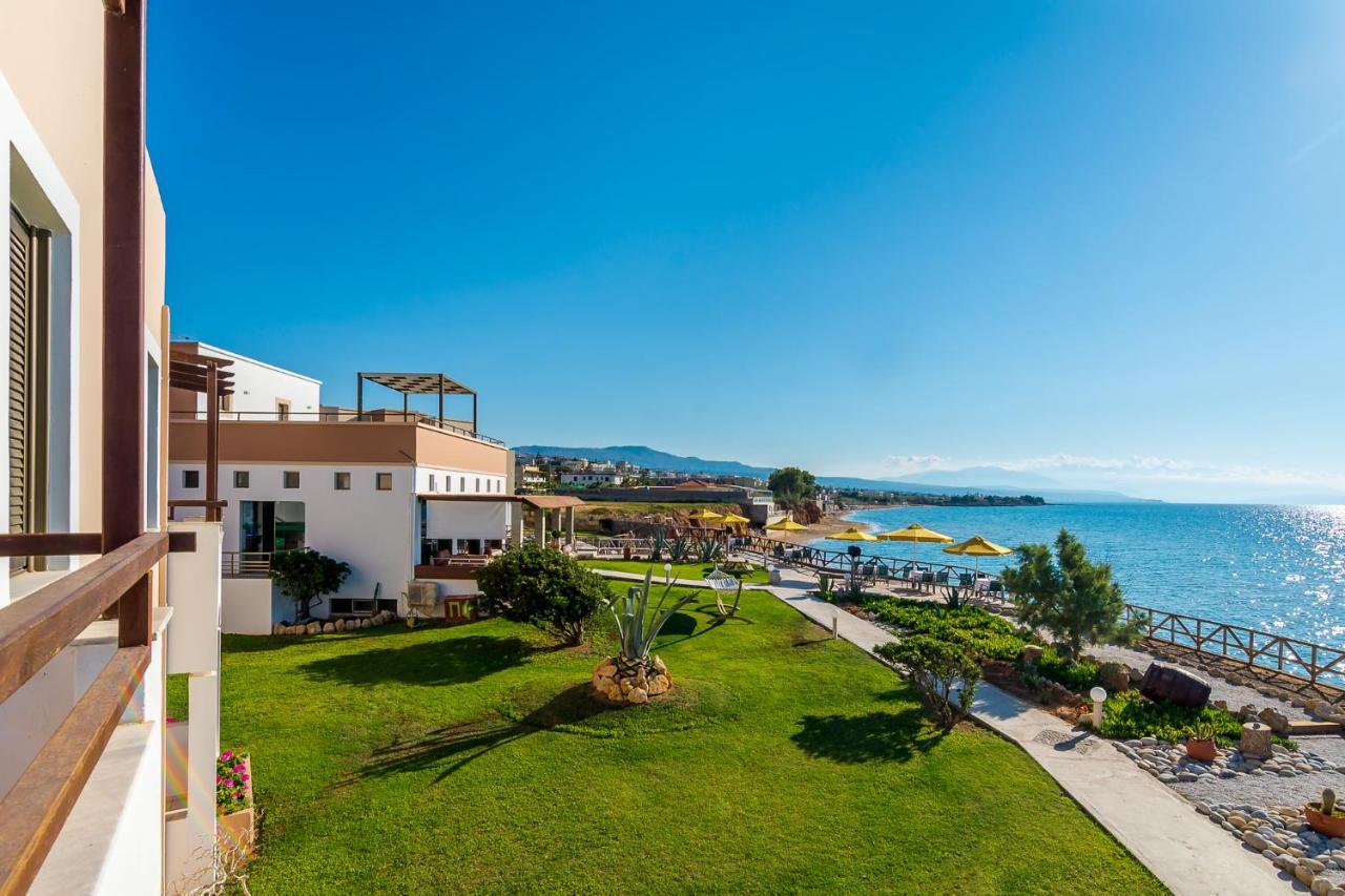 Alkionis Beach Hotel Apartments Sfáka Eksteriør bilde