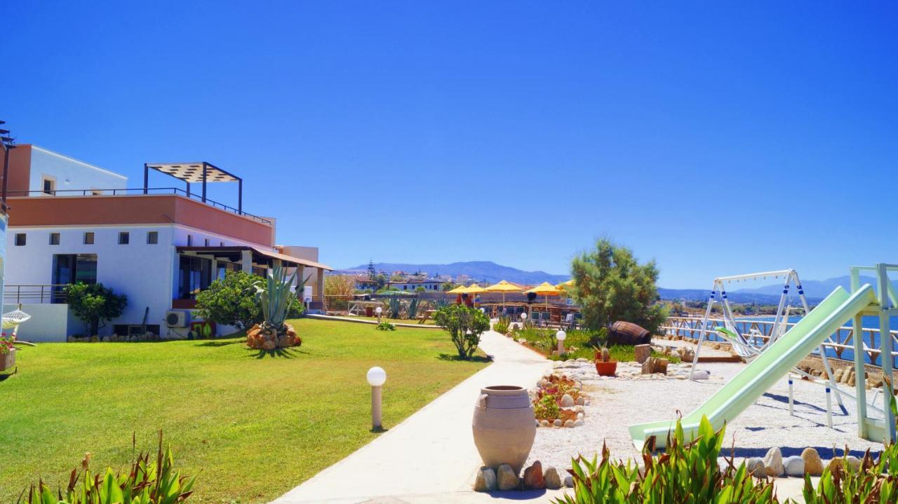 Alkionis Beach Hotel Apartments Sfáka Eksteriør bilde